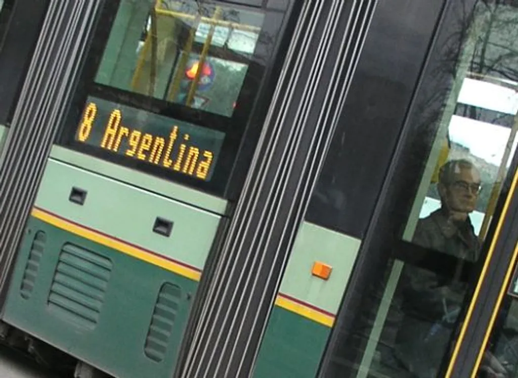 On the #8 tram