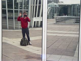 Self-Portrait atop Les Halles