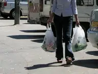 Woman with Groceries