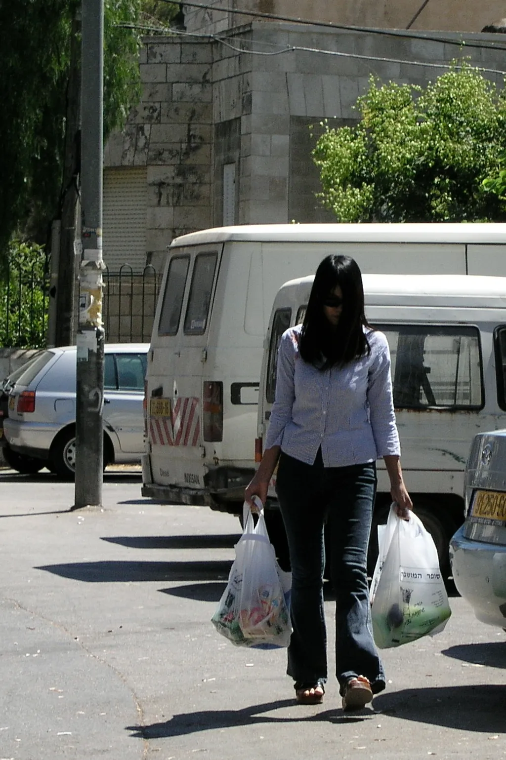 Woman with Groceries