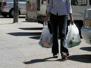 Woman with Groceries