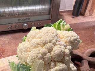 Cauliflower on Wood