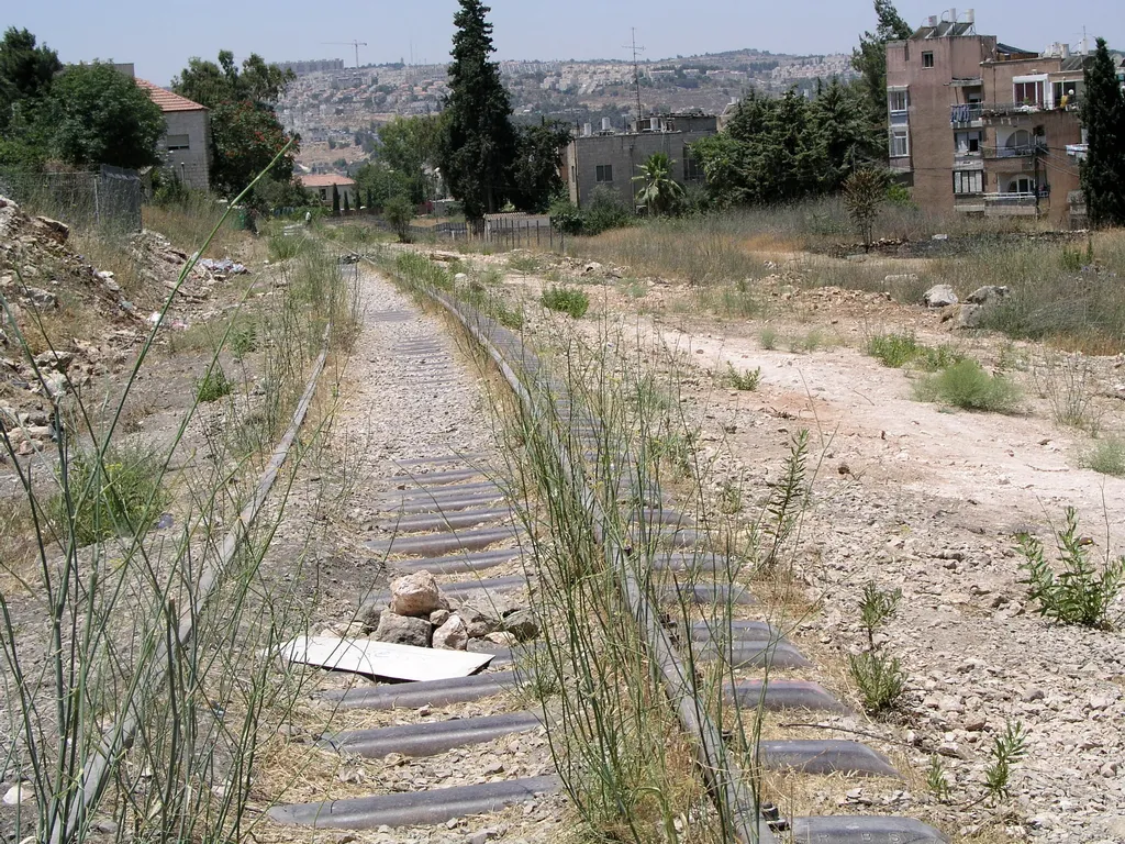 Railtracks behind Talpiot