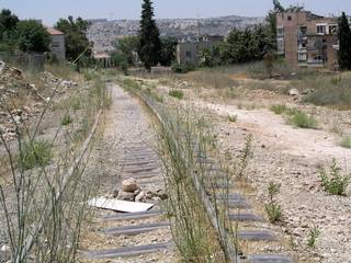 Railtracks behind Talpiot