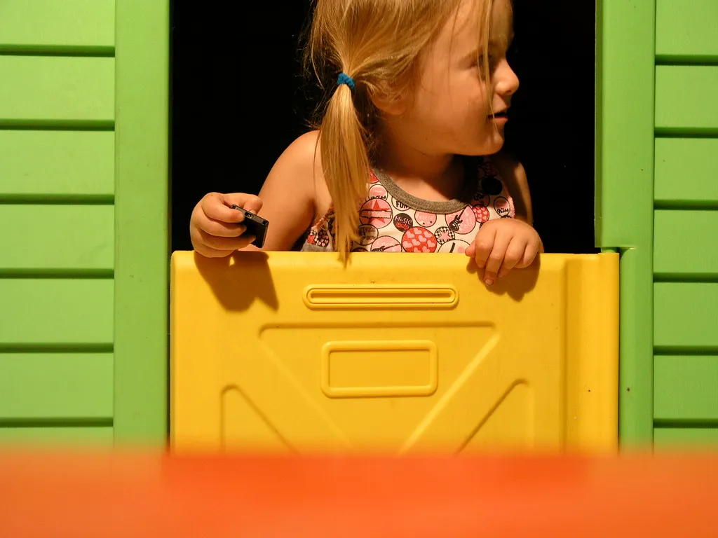 Self-portrait with Wendy-House