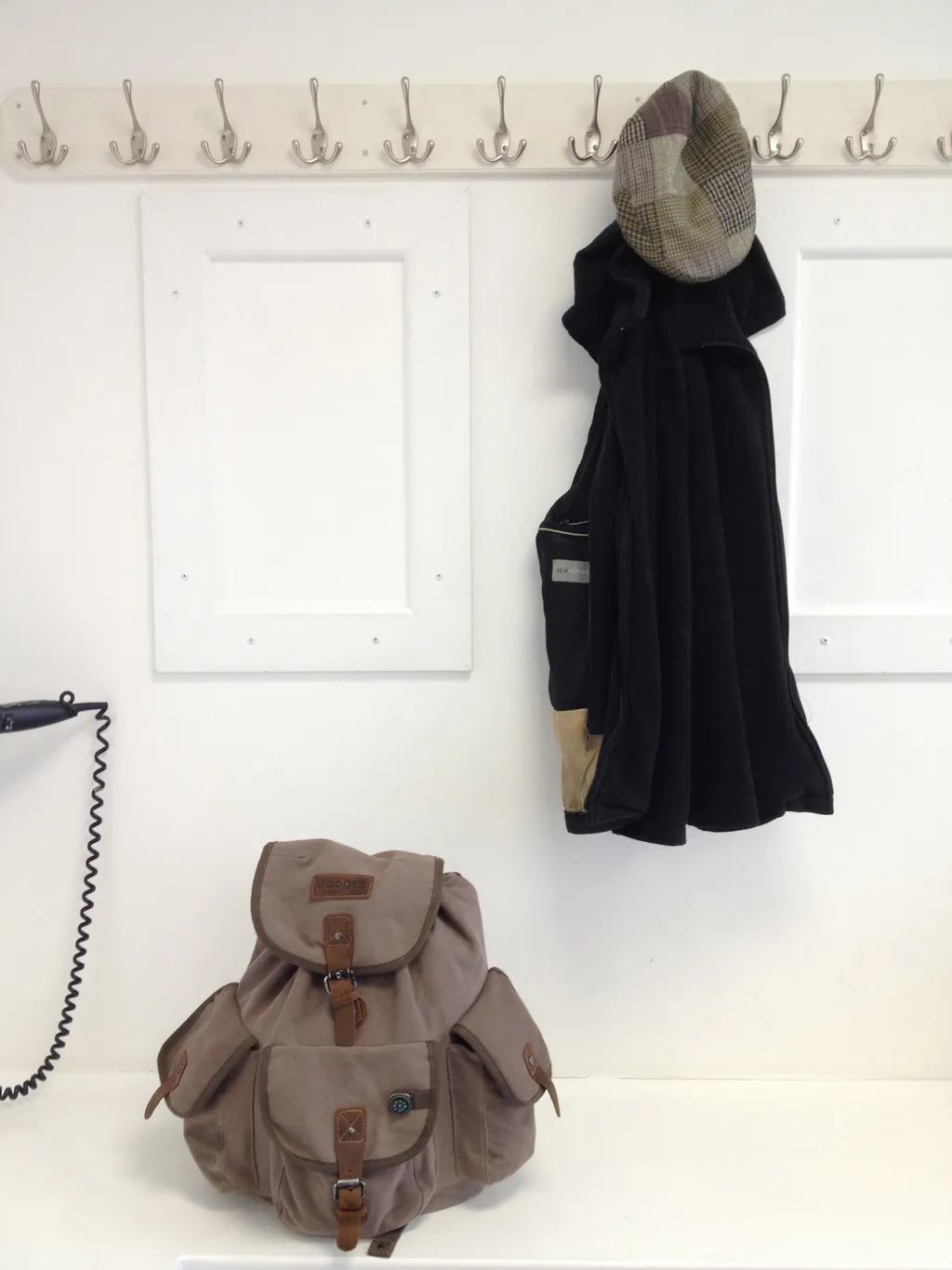 Bag, Coat & Hairdryer