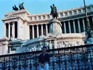 Me at 18 at Piazza Venezia