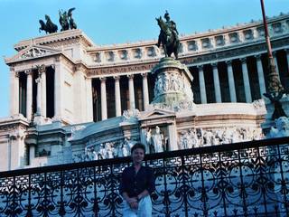 Me at 18 at Piazza Venezia