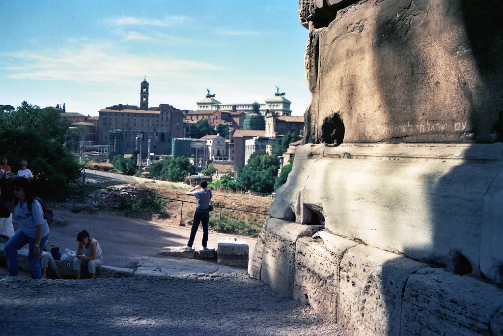 Hebrew Graffiti on the Arch of Titus