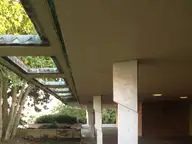 College passageway by Frank Lloyd Wright