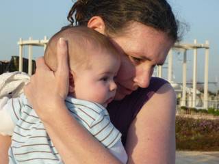Mother & Baby at Mini-Israel
