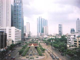 Bangkok hotel room view